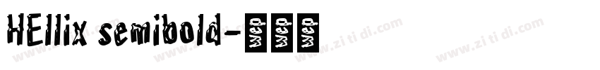 HEllix semibold字体转换
